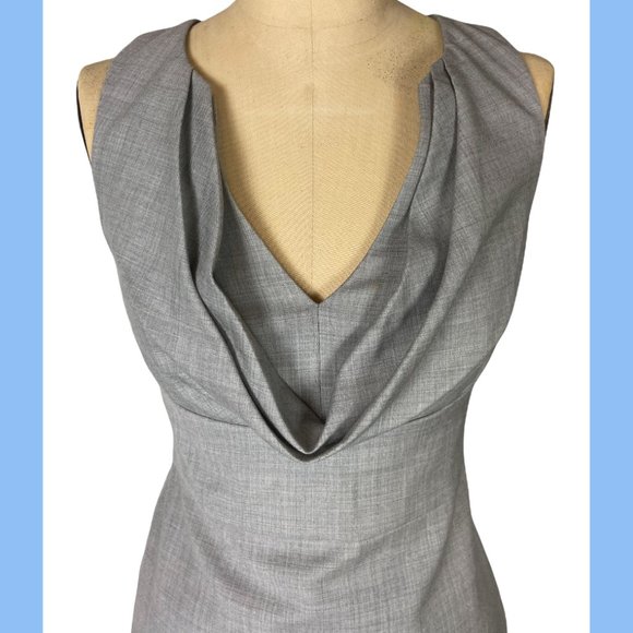 J. Crew Cowl Neck Grey Wool Dress - XS-S - Picture 4 of 10